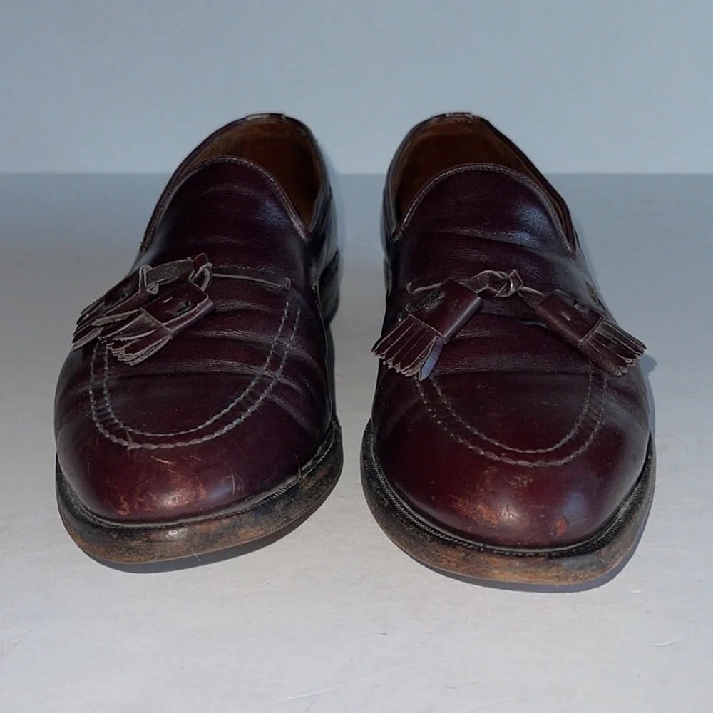 Allen Edmonds Grayson Shell Tassel Loafers In Burgundy Cordovan